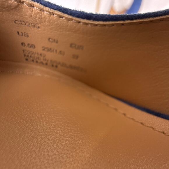 COACH Skyler Pump Stiletto Slip On Women's 6.5 B Blue Suede Pointed Toe - Picture 10 of 12